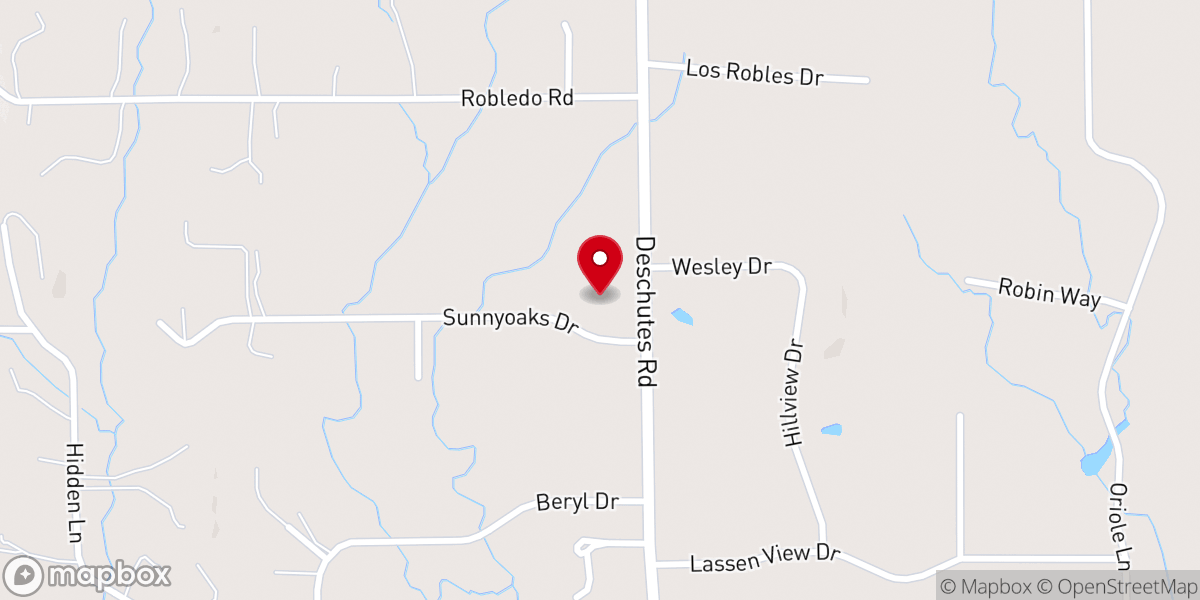 Map showing location of Singing Feather Ministries Inc