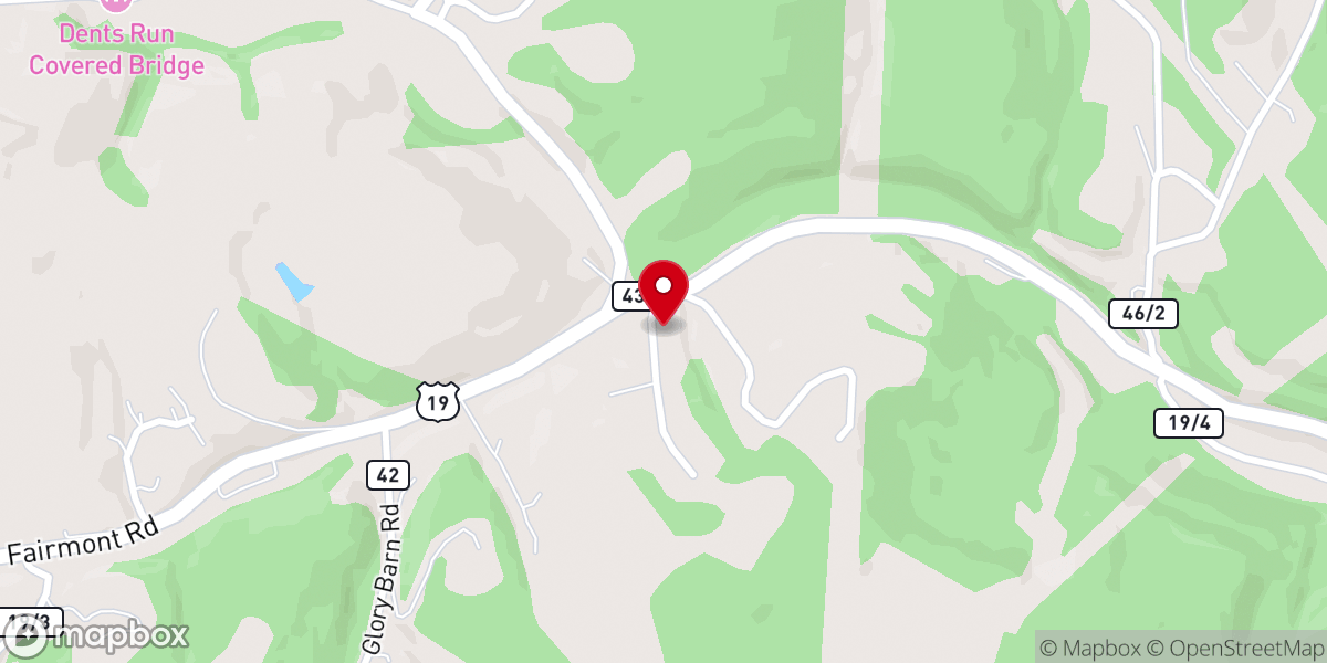 Map showing location of Laurel Point Community Church