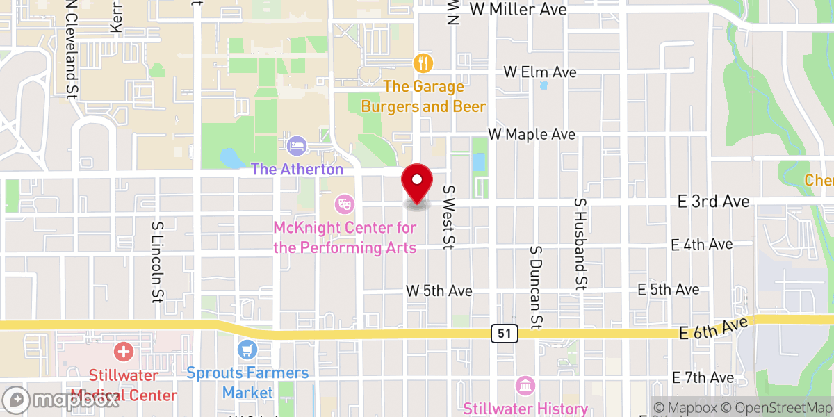 Map showing location of The Coffee House