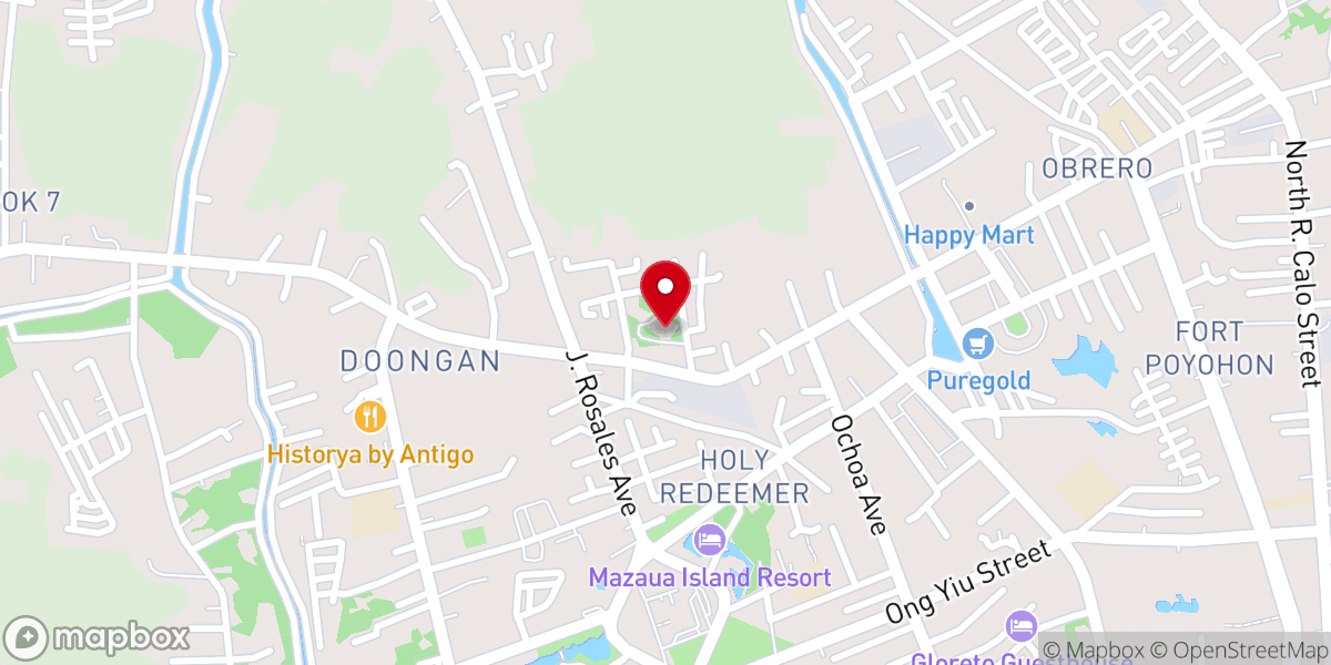 Map showing location of Our Mother of Perpetual Help Parish