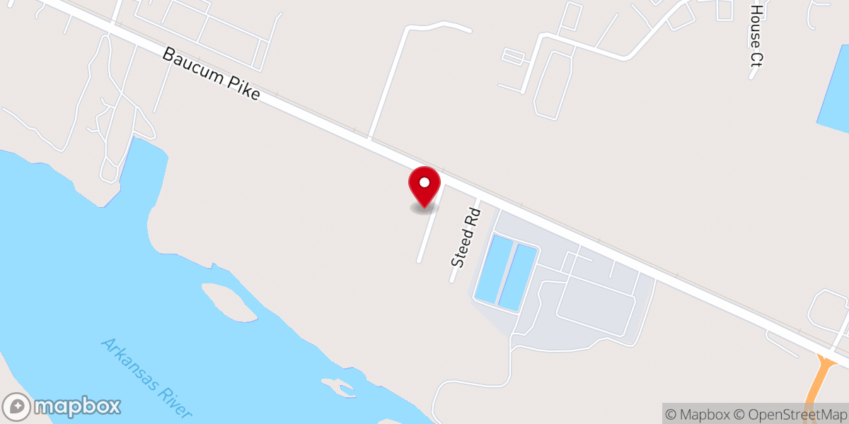 Map showing location of Pentecostal Church