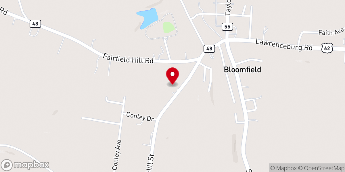 Map showing location of Campbell Chapel A.M.E. Zion Church