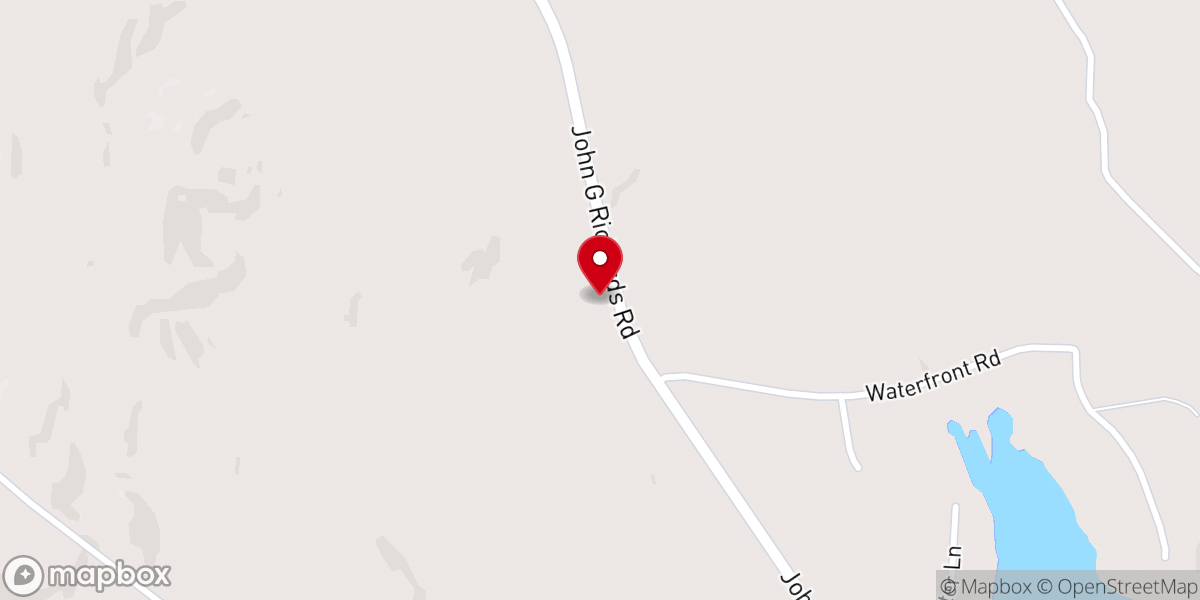 Map showing location of Beaver Creek Baptist Church