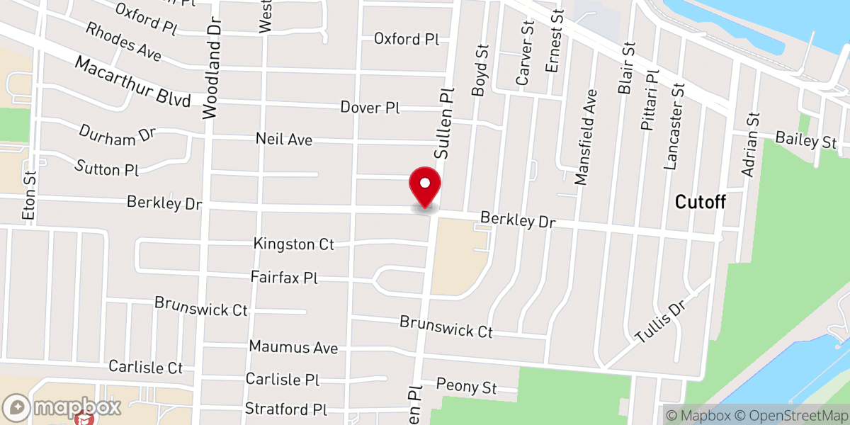 Map showing location of Saint Stephen Lutheran Church