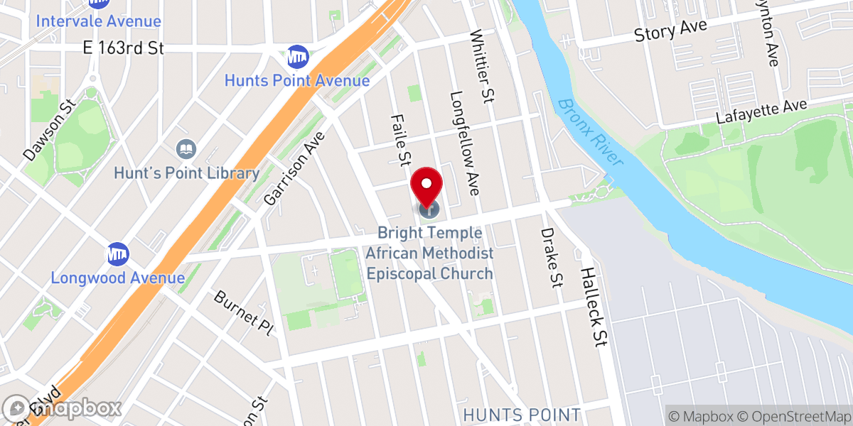 Map showing location of Iglesia Cristiana Emmanuel