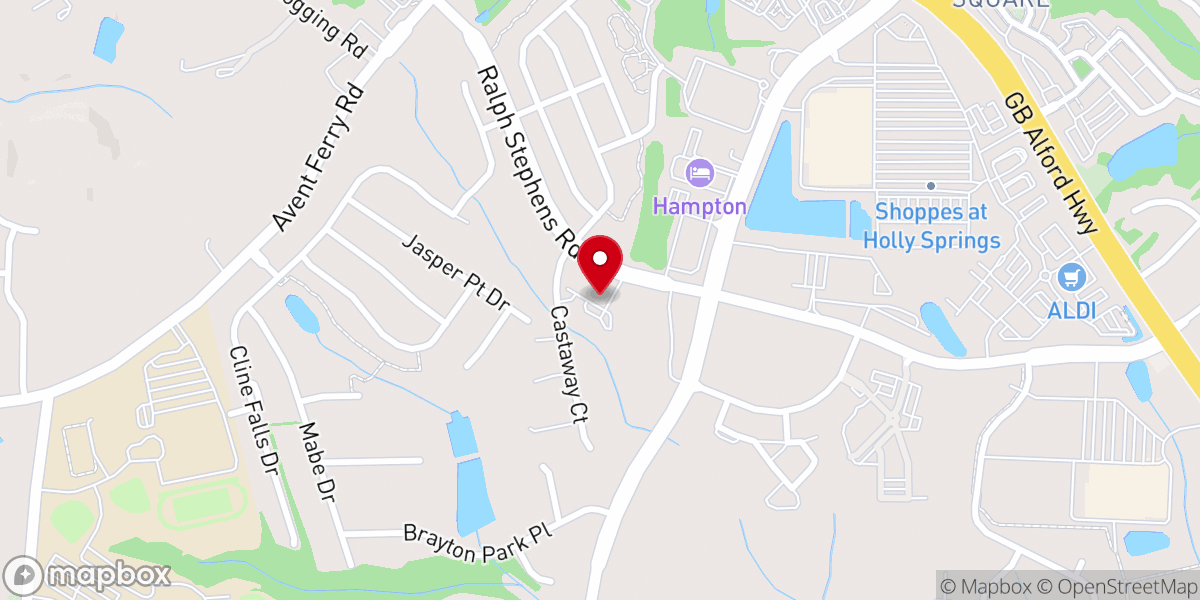 Map showing location of Oasis Church
