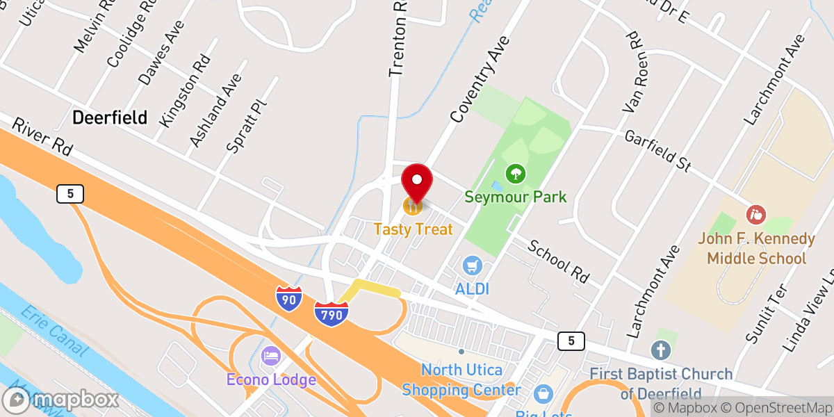 Map showing location of St. Peter's Catholic Church