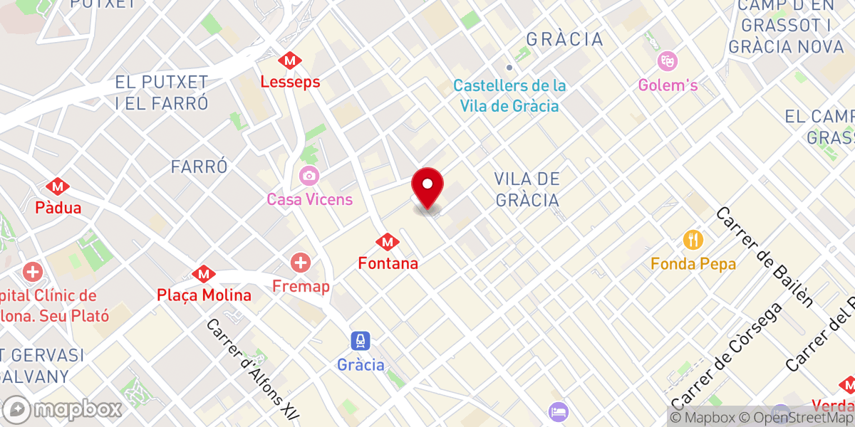 Map showing location of Iglesia evangélica Pleno Evangelio