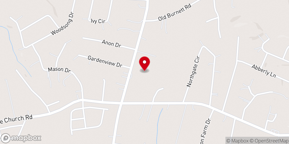 Map showing location of Father's House Church