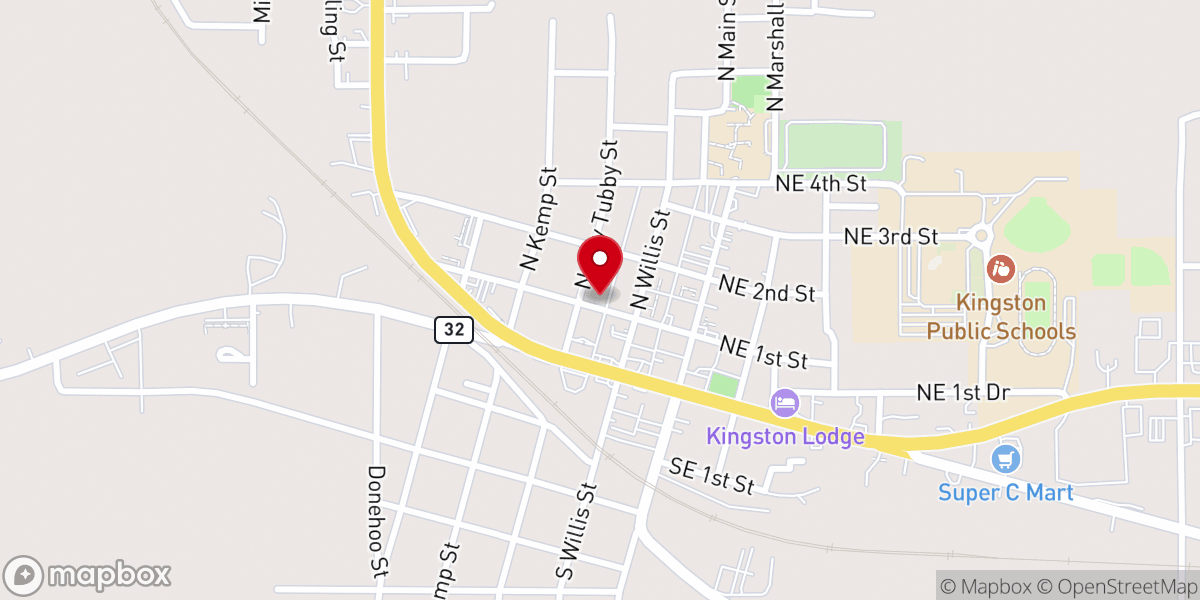 Map showing location of Kingston First Assembly of God