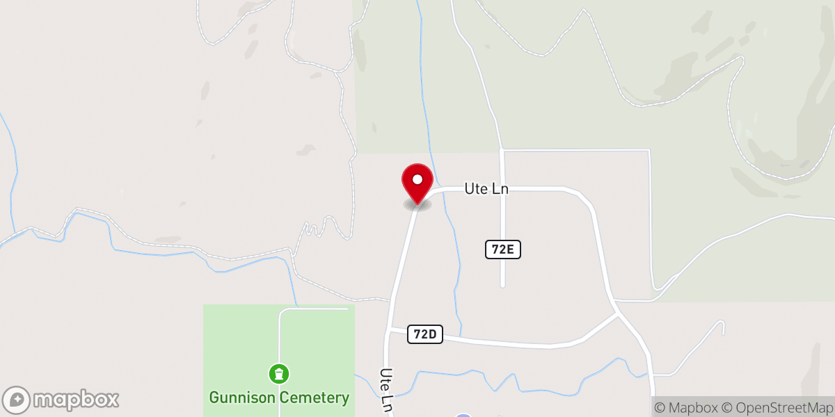 Map showing location of Rick Barton Ministries
