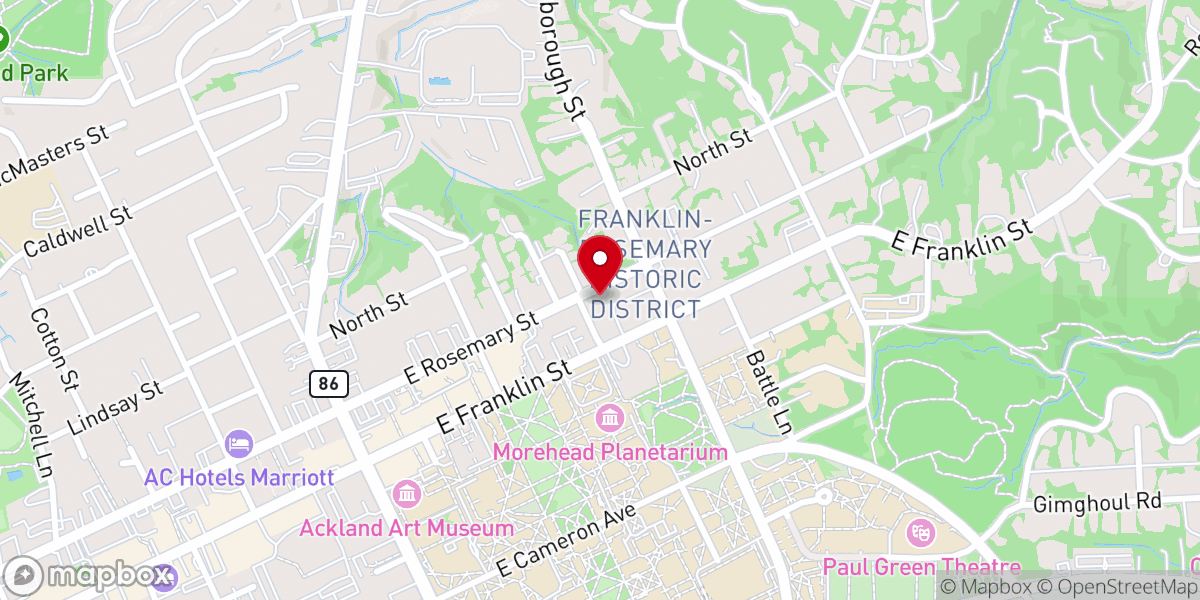 Map showing location of Holy Trinity Lutheran Church