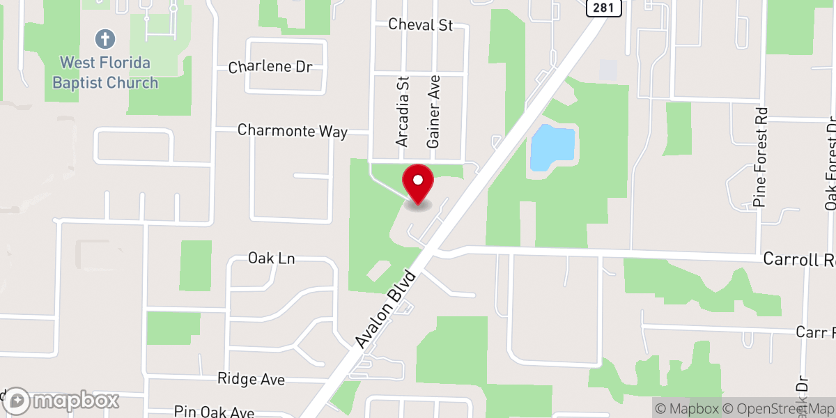 Map showing location of Christian Life Church