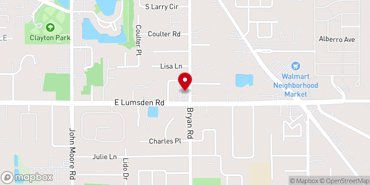 Map showing location of Brandon Christian Church (Disciples of Christ)