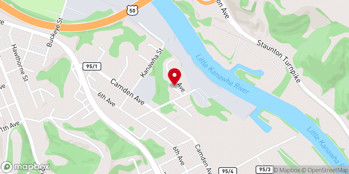 Map showing location of Reamer Street Gospel Tabernacle