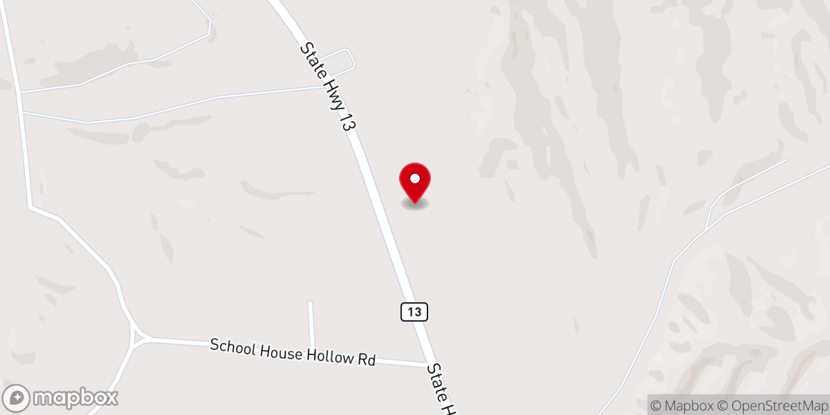 Map showing location of Buffalo Oaks Venue