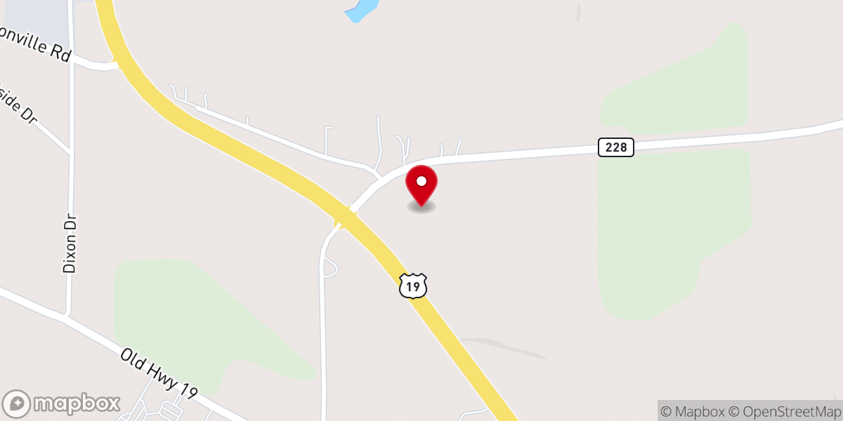 Map showing location of Shema Baptist church