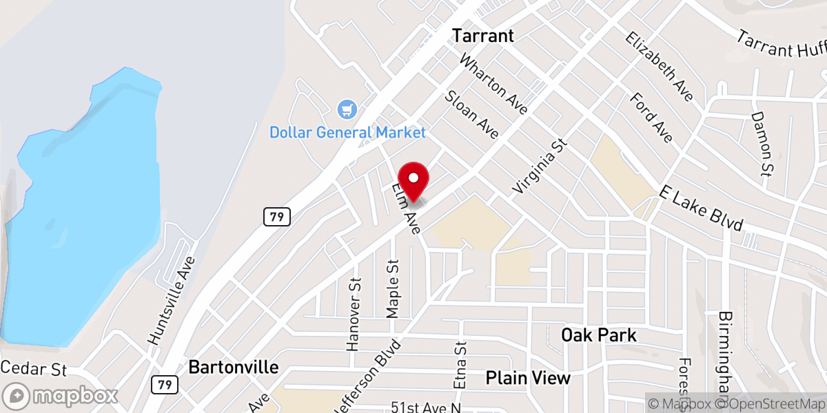 Map showing location of Eoline Christian Church Of God Of Prophecy