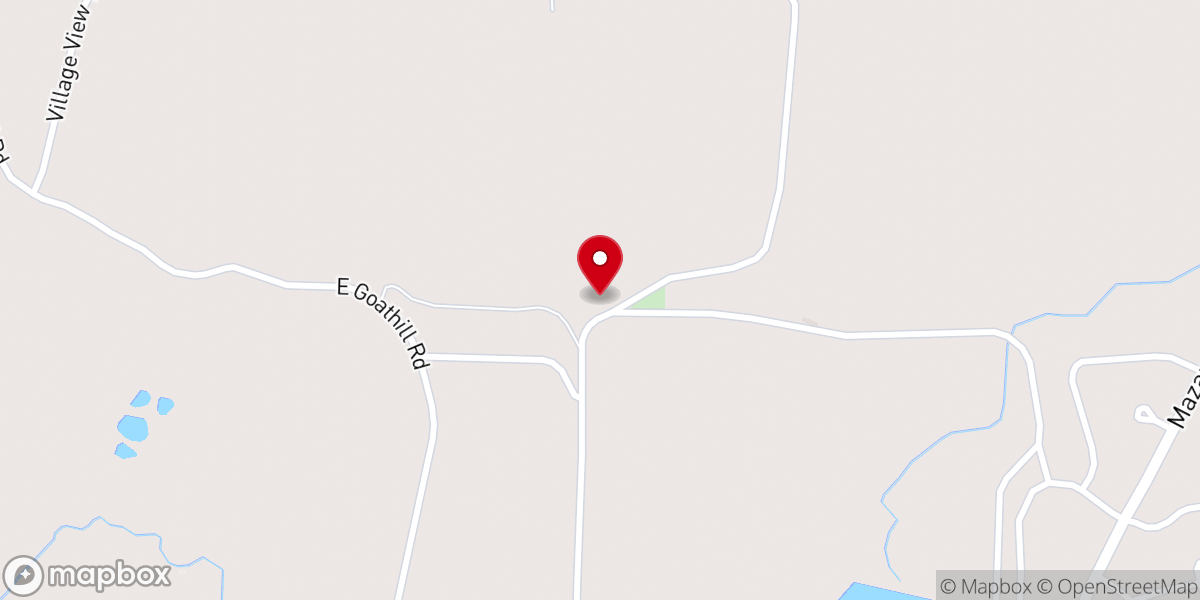 Map showing location of Glazier Peau Church