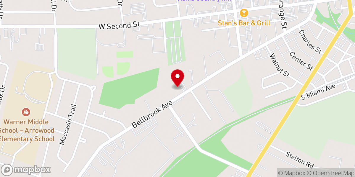Map showing location of Grace Hope Church