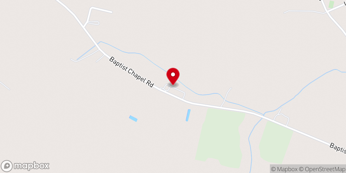 Map showing location of Honeycutt Church