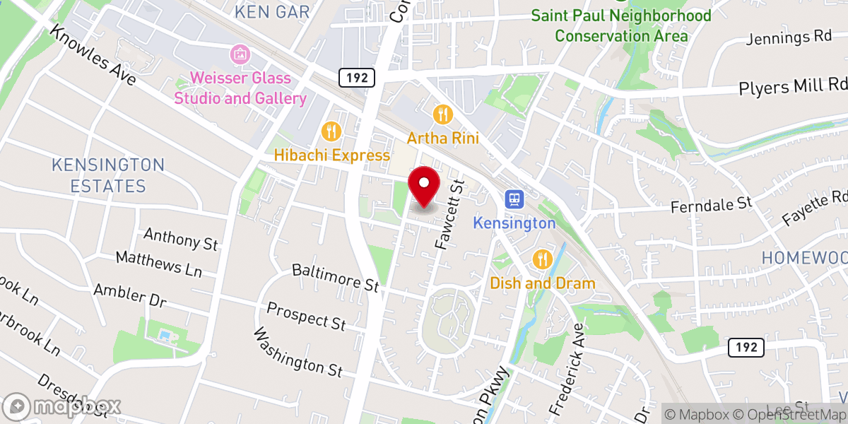 Map showing location of Saint Paul's United Methodist Church