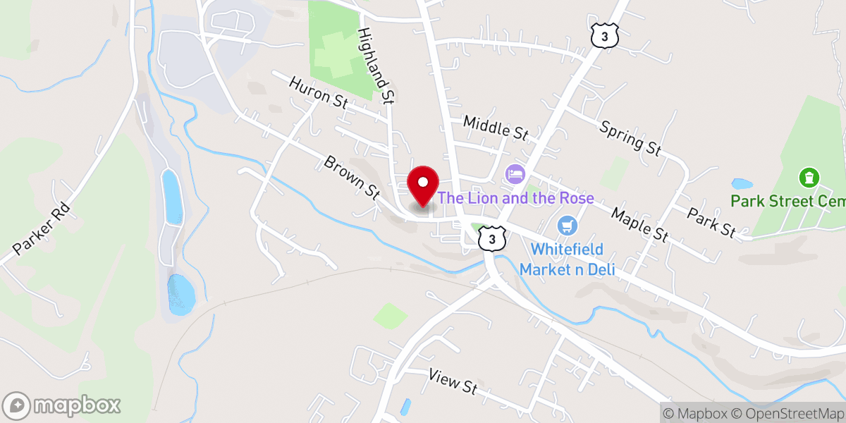 Map showing location of Advent Christian Church