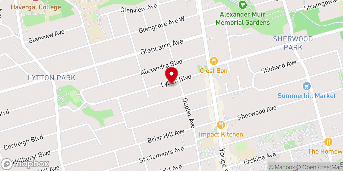 Map showing location of Covenant Baptist Church
