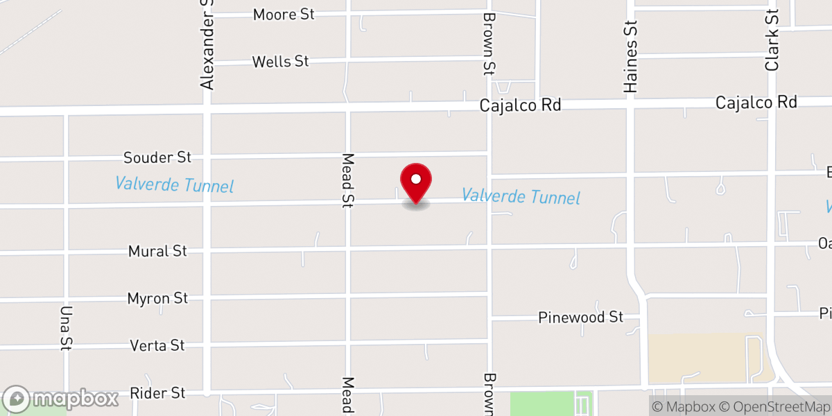 Map showing location of Bible Way Missionary Baptist