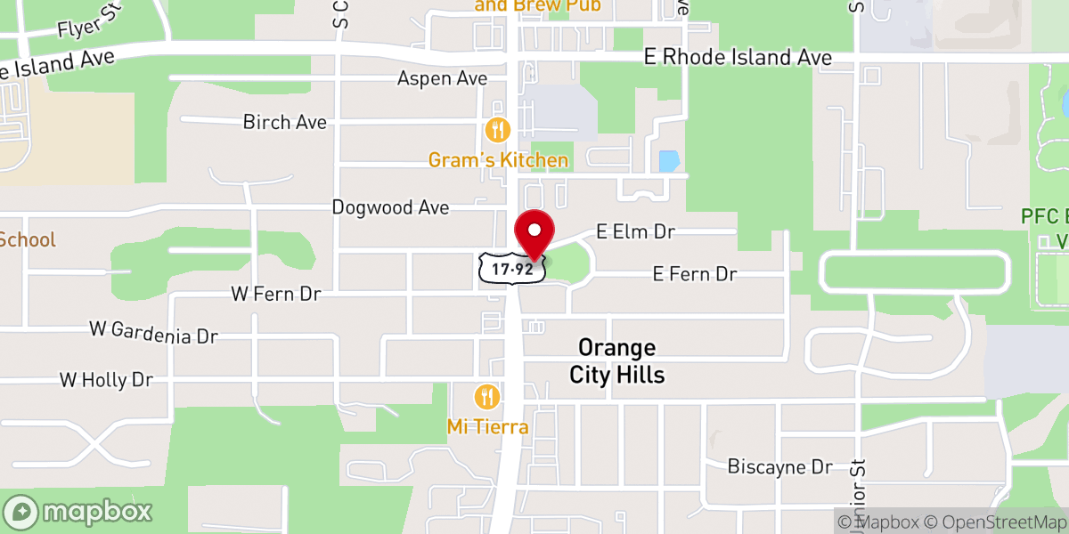 Map showing location of Iglesia Nueva Tierra / New Land Church