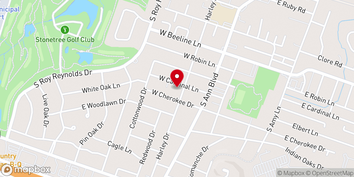 Map showing location of Harker Heights Methodist Church