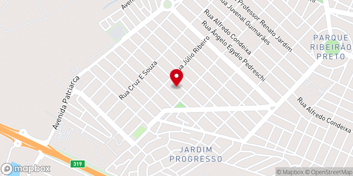 Map showing location of Paróquia Nossa Senhora de Lourdes