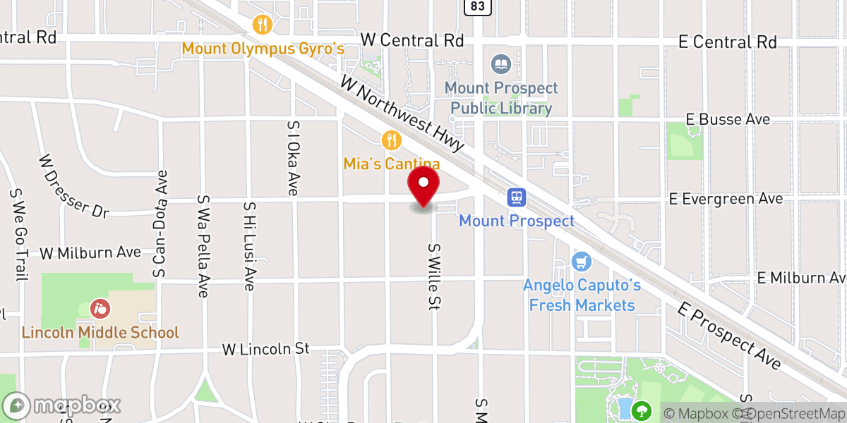 Map showing location of St Mark Lutheran Church