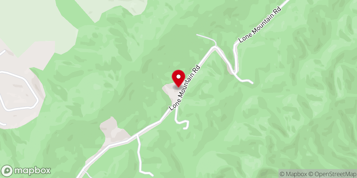 Map showing location of Lone Mountain Church