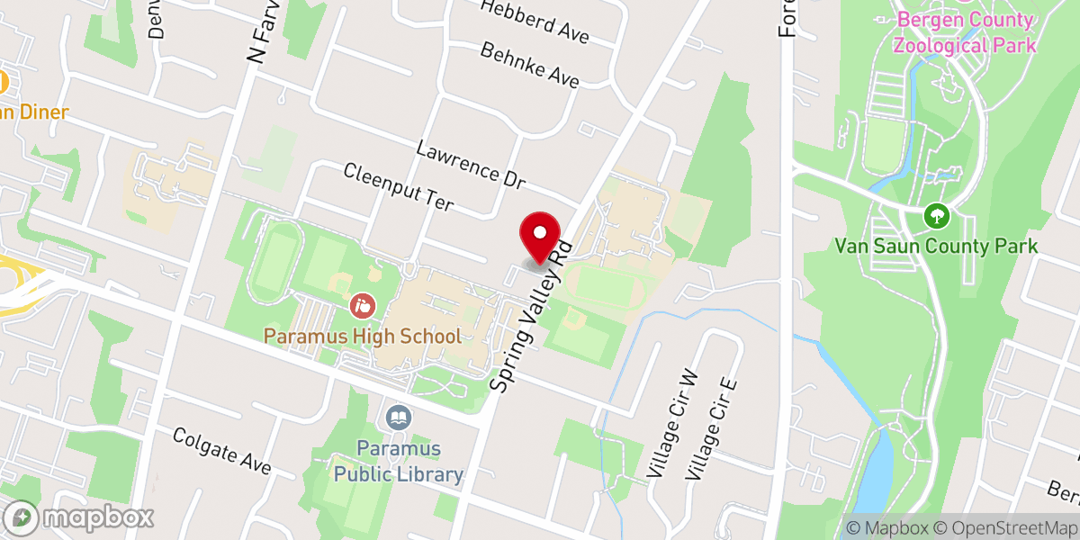 Map showing location of St. Matthew's Episcopal Church