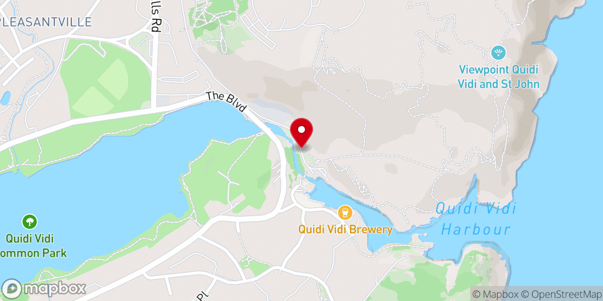 Map showing location of East Coast Trail - Sugarloaf Path
