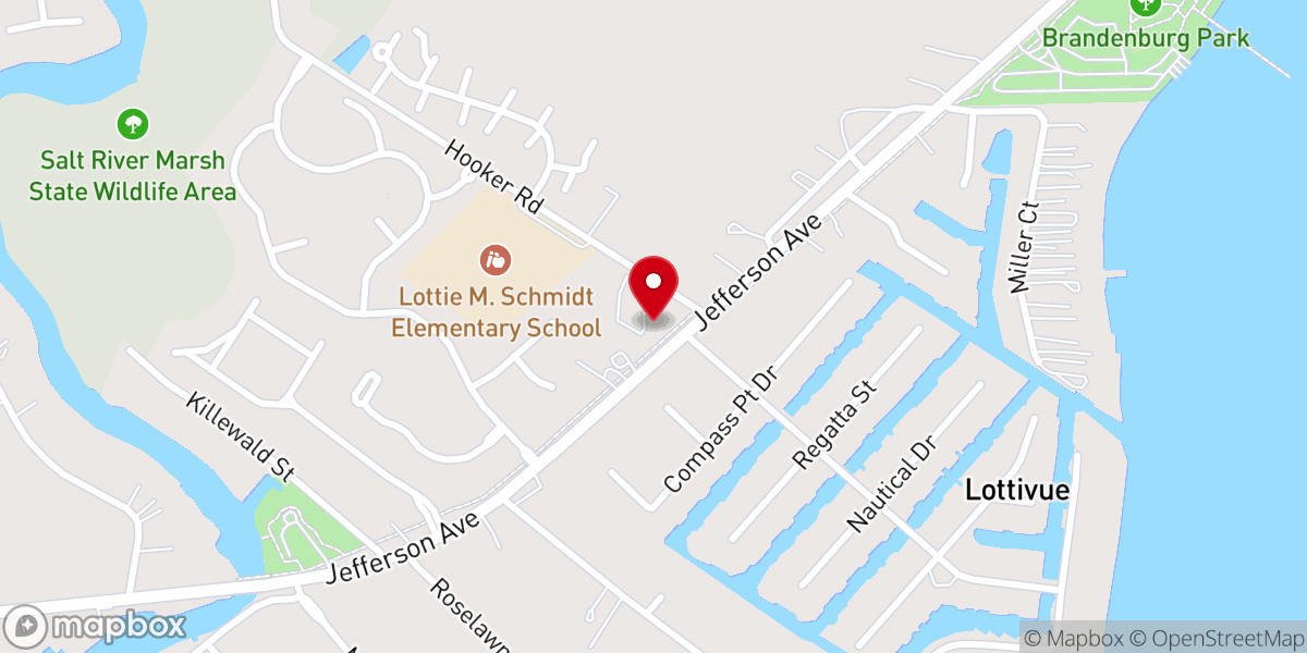 Map showing location of Grace United Methodist Church