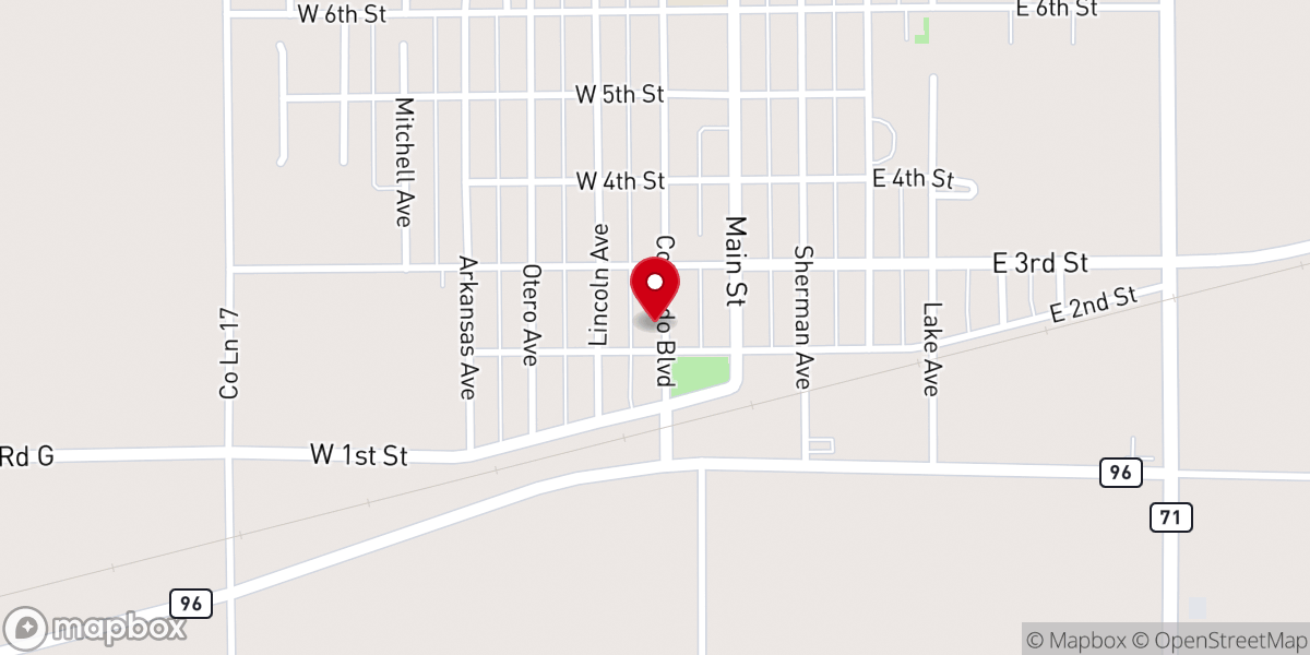 Map showing location of River of Life Fellowship - Food Distribution Center
