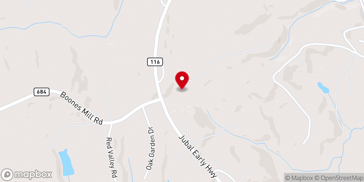 Map showing location of Mt Hebron Church of Christ