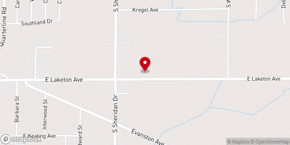 Map showing location of Grace Christian Reformed Church