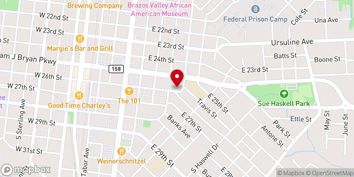Map showing location of St. Joseph Catholic Church Parish Activity Center