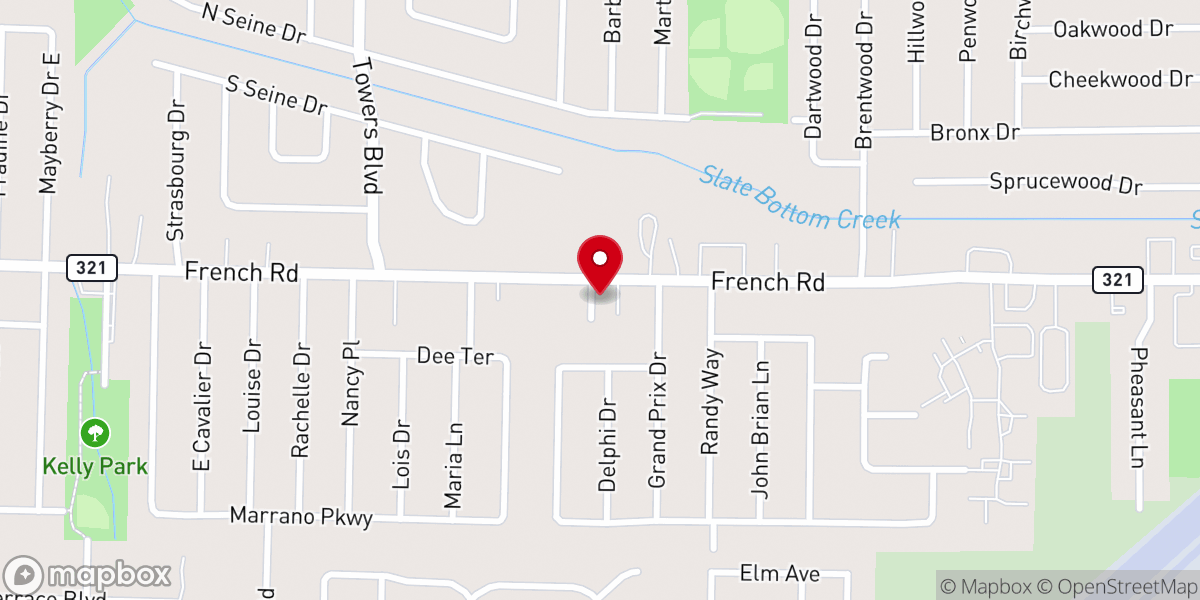 Map showing location of Bible Believers Baptist Church