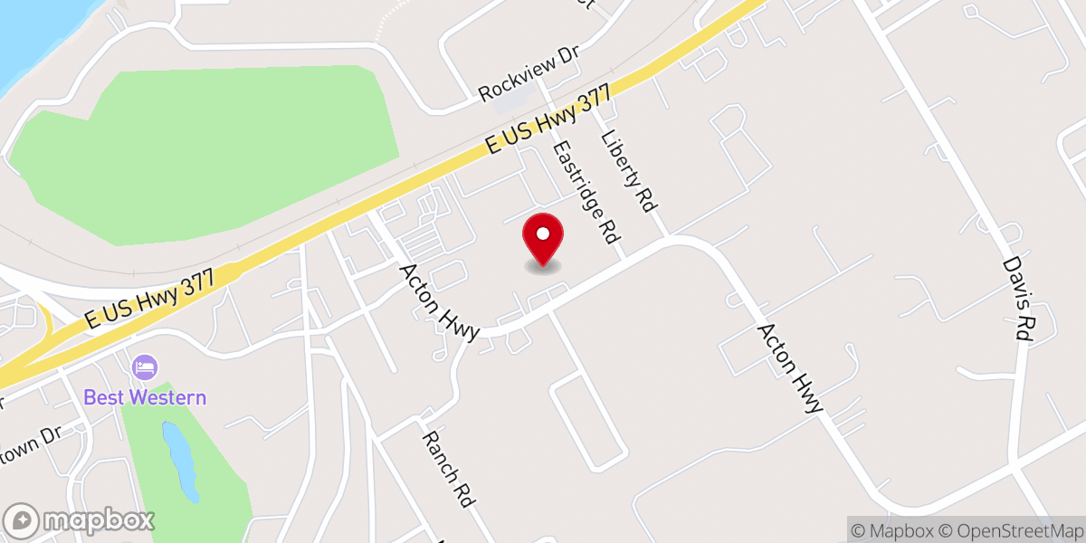 Map showing location of Brazos Covenant Ministries
