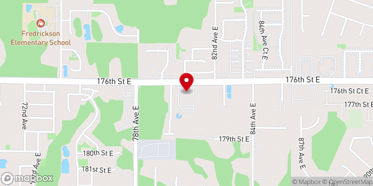 Map showing location of Christ Community Baptist Church