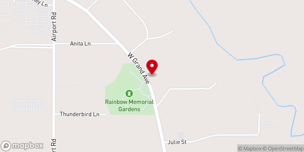 Map showing location of Legacy Church Assemblies of God