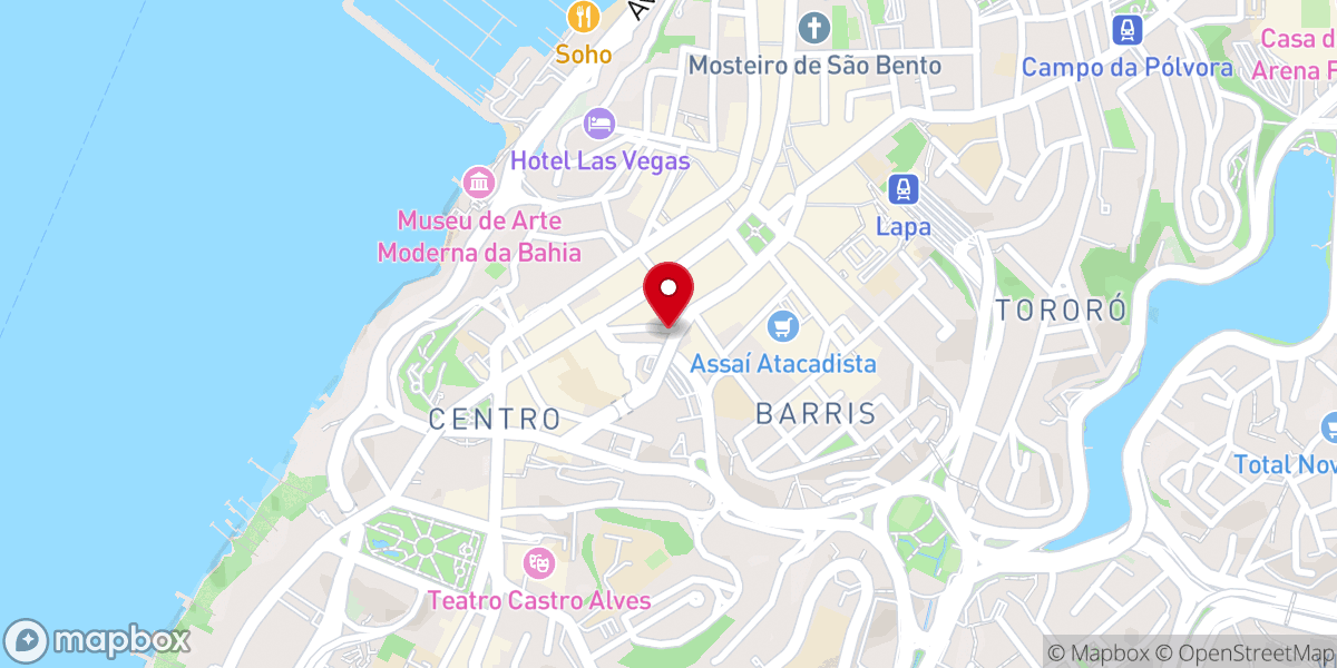 Map showing location of Igreja de São Raimundo