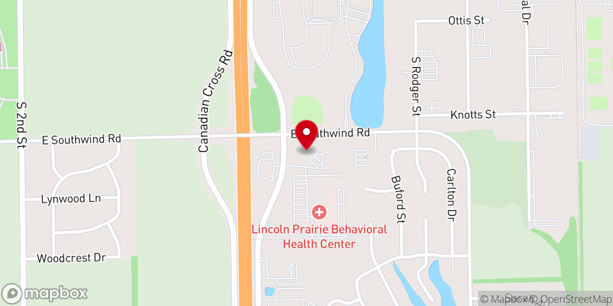 Map showing location of Springfield First Church of Nazarene