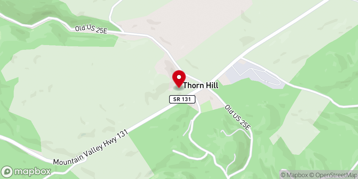 Map showing location of Thornhill Missionary Baptist Church