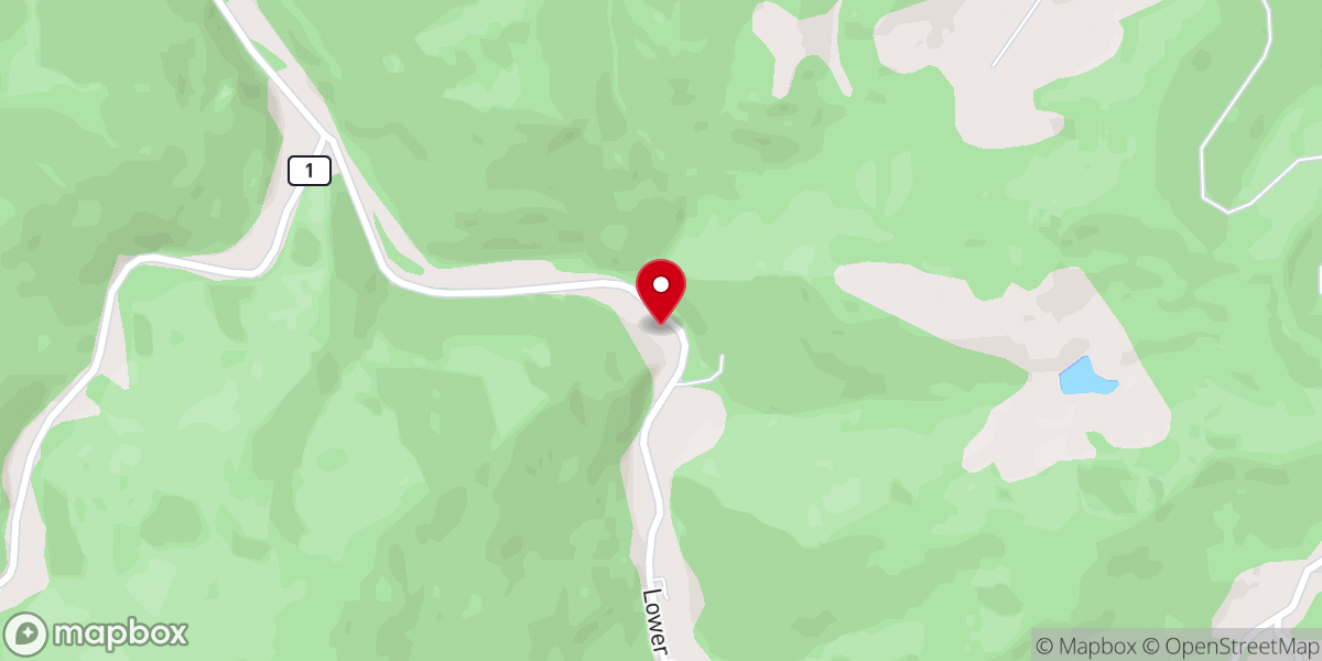 Map showing location of People's Baptist Church
