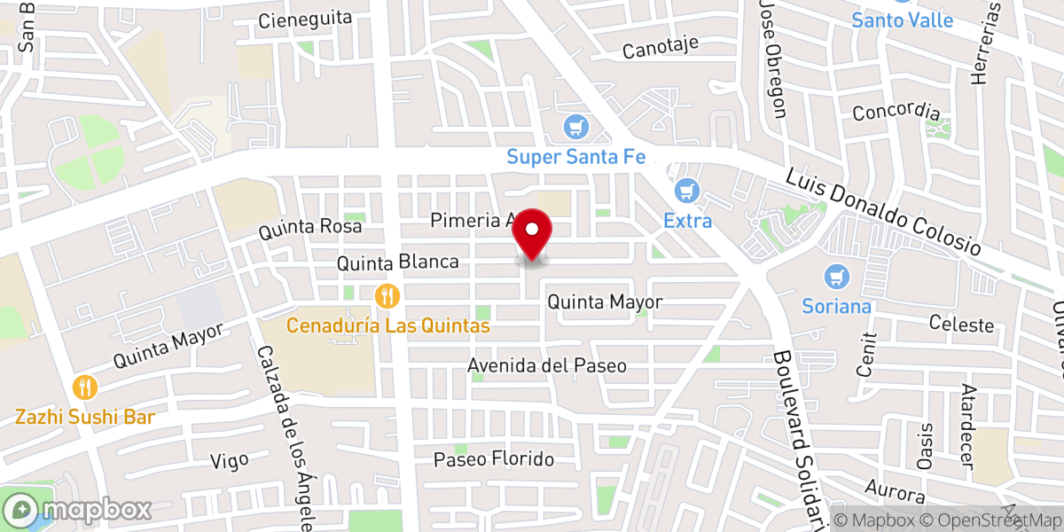 Map showing location of Parroquia de la Resurrección